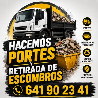 Portes retirada de escombros