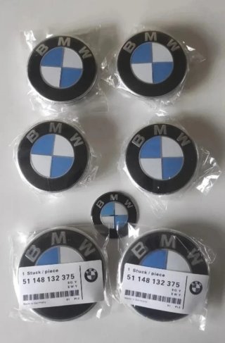 Kit 8 Logos BMW estilo normal.