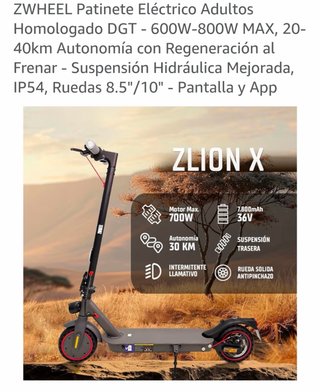 Patinete Eléctrico ZWHEEL ZLION X DGT