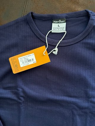 Camiseta Térmica Portwest Talla L Azul Marino