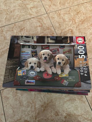 Lote  4 puzzles Educa 500 y 1000 piezas