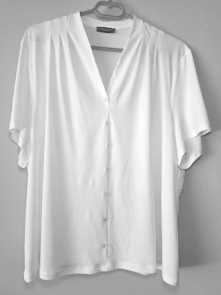 Blusa blanca talla 52