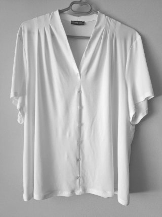 Blusa blanca talla 52