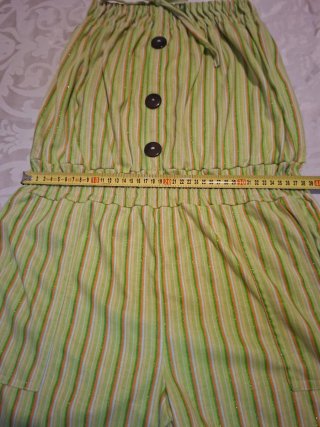 Mono pantalon corto mujer,verano,rayas,c/bolsillos