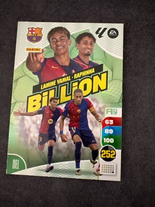 Carta Panini Billion Lamine Yamal Raphinha