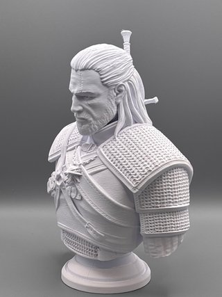 Busto 3D The Witcher Geralt de Rivia 25cm
