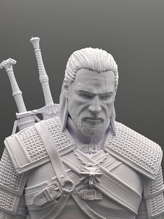 Busto 3D The Witcher Geralt de Rivia 25cm