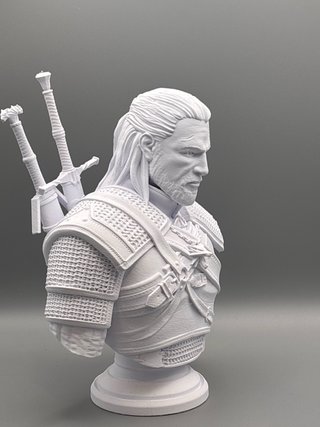 Busto 3D The Witcher Geralt de Rivia 25cm