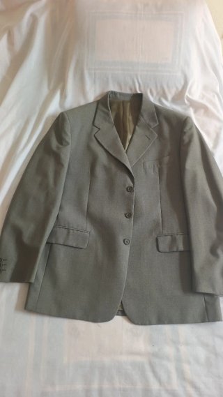 Traje Dustin Gris/Verde Oliva