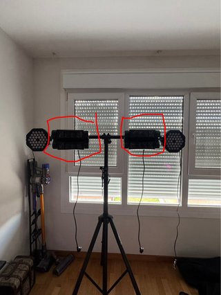 Estructura para 4 luces DJ