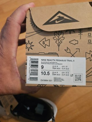Nike Reactx Pegasus Trail 5 Negro/Blanco