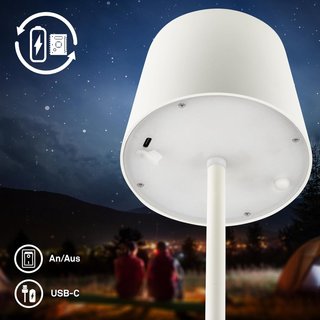 Lampada LED Portatile Wireless Bianca