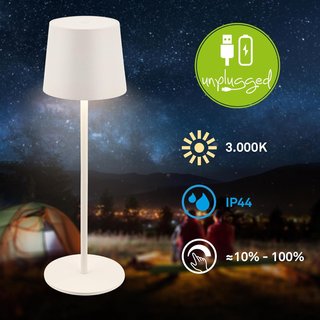 Lampada LED Portatile Wireless Bianca