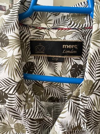 Camisa Merc London Manga Corta  Talla L