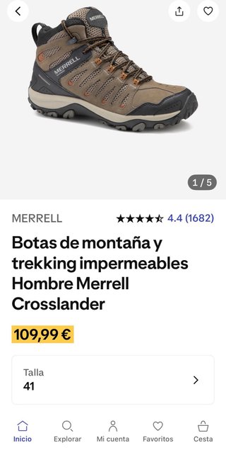 Botas de montaña Merrell T41