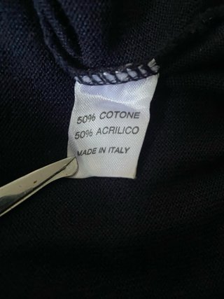 Cardigan Bernardini blu manica corta