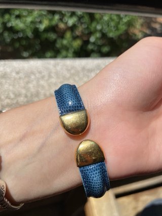 Reloj Gucci Vintage Mujer Azul/Dorado