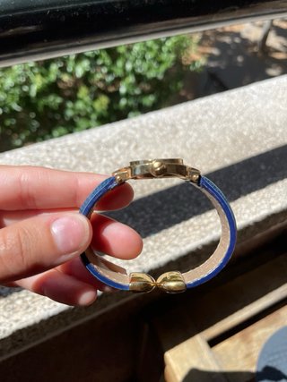 Reloj Gucci Vintage Mujer Azul/Dorado