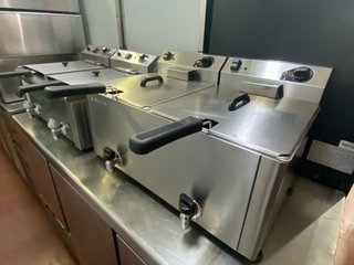 Freidora Industrial Doble 10+10 Potenciada