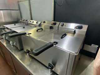 Freidora Industrial Doble 10+10 Potenciada