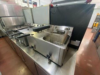 Freidora Industrial Doble 10+10 Potenciada