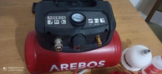 Compresor Aire AREBOS 6L 1.5HP