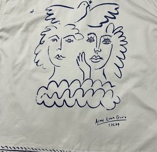 Camiseta manga corta blanca con estampado
