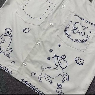 Camiseta manga corta blanca con estampado