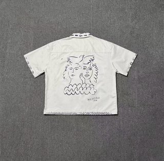 Camiseta manga corta blanca con estampado