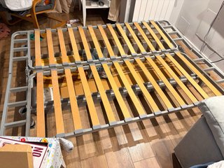 Sofá cama IKEA Beddinge gris con cajón