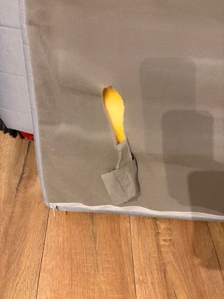 Sofá cama IKEA Beddinge gris con cajón