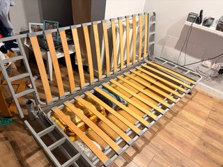Sofá cama IKEA Beddinge gris con cajón