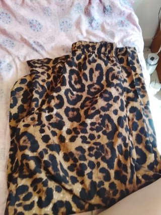 Pantalón estampado leopardo mujer T.36
