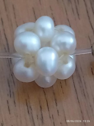 Collana oro 18 kt perle naturali