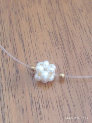 Collana oro 18 kt perle naturali