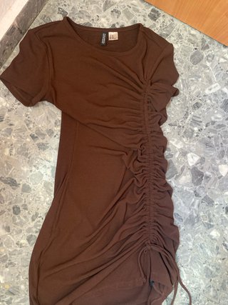 Mono floral y vestido marrón Talla XS