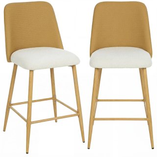 Juego 2 Taburetes Altos Cocina Respaldo