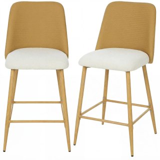Juego 2 Taburetes Altos Cocina Respaldo