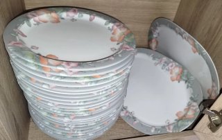Vajilla 12 servicios floral