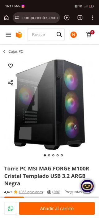 MSI MAG FORGE M100R ARGB MAS ASUS PRIME H310mrr2.0
