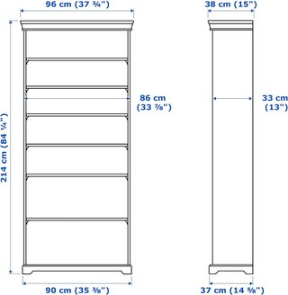 Estantería IKEA LIATORP Blanca 96x214 cm