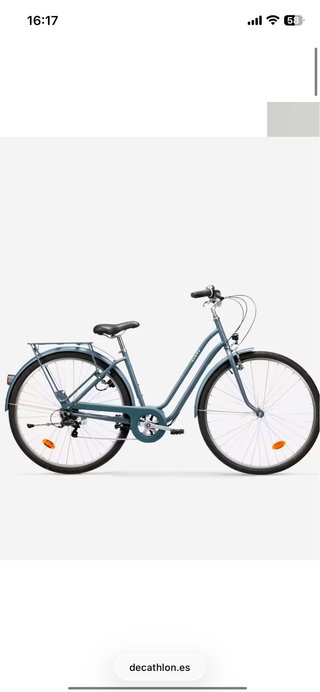 Bicicleta de paseo azul