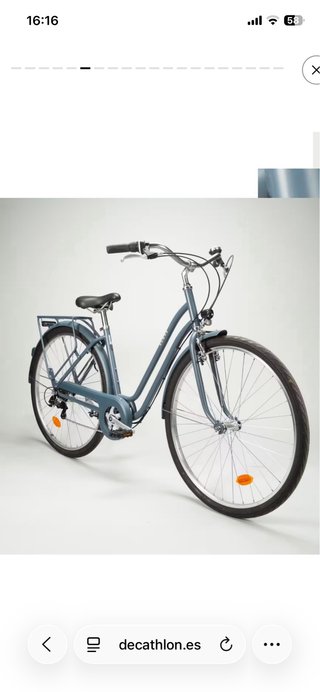Bicicleta de paseo azul