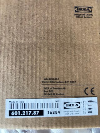 Pantalla lámpara IKEA ALFHILD FÅGEL bordada