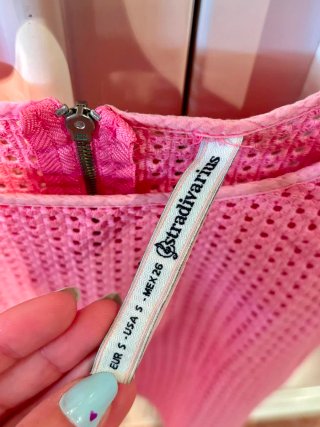 Camiseta rosa de manga corta
