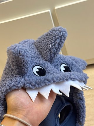 Chaqueta Tiburón Perro Gato Azul/Gris
