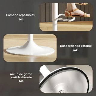 2 Taburetes Altos Giratorios Ajustables
