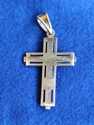 Colgante Cruz Cristo plata 925