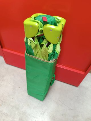 Parque infantil plegable verde