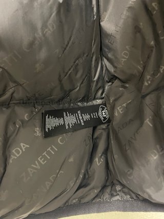 Chaleco Zavetti Canada Negro Talla XL